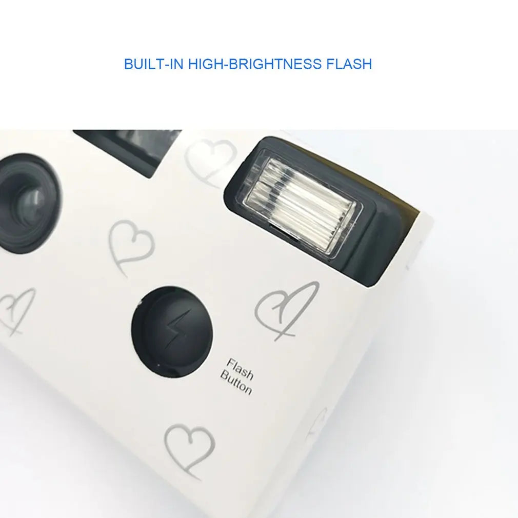 Retro 35mm Disposable Film Camera - 16 or 27 Exposures, Single-Use Party & Kids Gift (1-6 Pack)