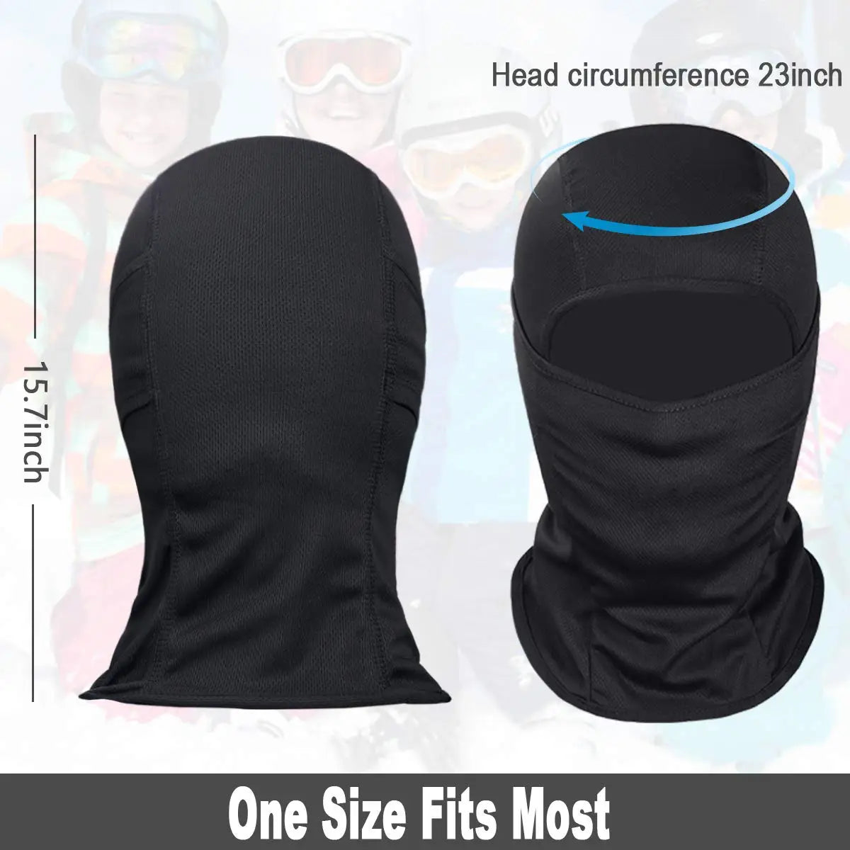 Balaclava Ski Mask - Breathable Full Face Cover for Men and Women, Windproof Neck Gaiter for Skiing & Outdoor Sports