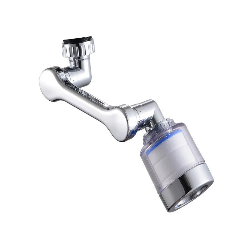 Universal Faucet Aerator with Filter — 1080° Rotating Swivel Tap Extender, Water-Saving Splash-Proof Bubbler