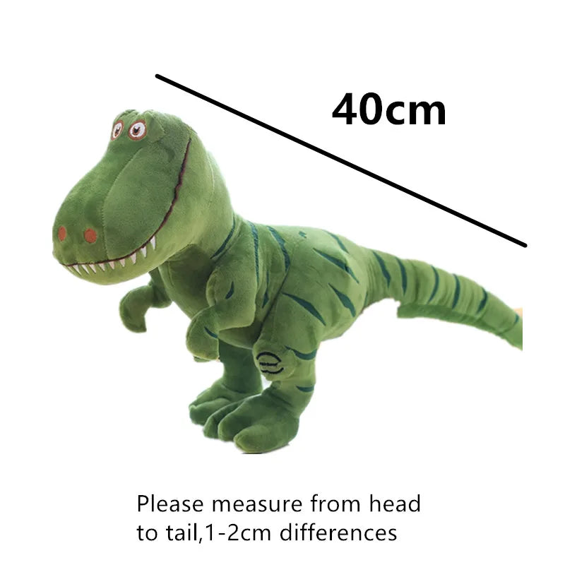 1pc 40cm (15.7in) Cartoon Dinosaur Plush Toy - Cute Tyrannosaurus Stuffed Doll for Kids Birthday Gift