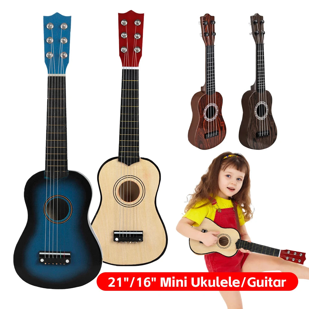21-Inch (54 cm) Mini 6-String Acoustic Guitar for Kids – Beginner Children's Musical Instrument & Gift
