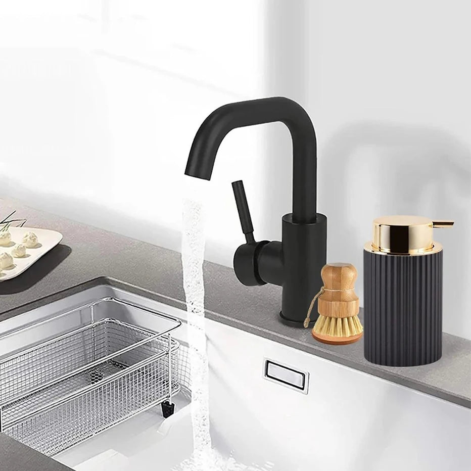 Foaming Soap Dispenser with Toothbrush Holder – Bathroom Foam Pump & Counter Storage Organizer