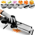 Adjustable Stainless Steel Mandoline Slicer – Vegetable & Fruit Cutter for Potatoes, Tomatoes, Onions & Carrots