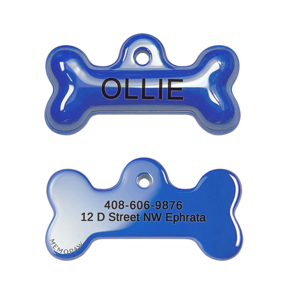 Personalized Pet ID Name Tag – Custom Engraved Anti-Lost Collar Tag for Dogs & Cats