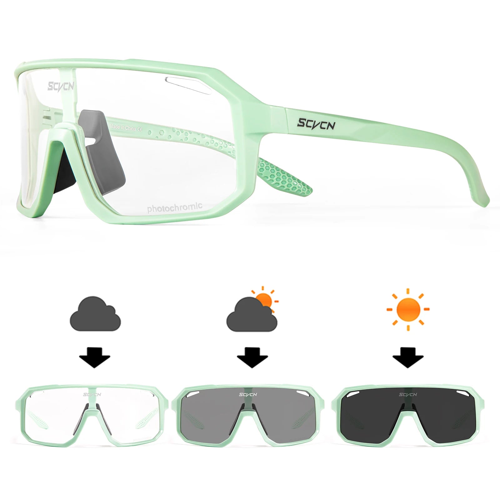 MTB Cycling Sunglasses for Men and Women Photochromic UV400 Road & Mountain Bike Goggles