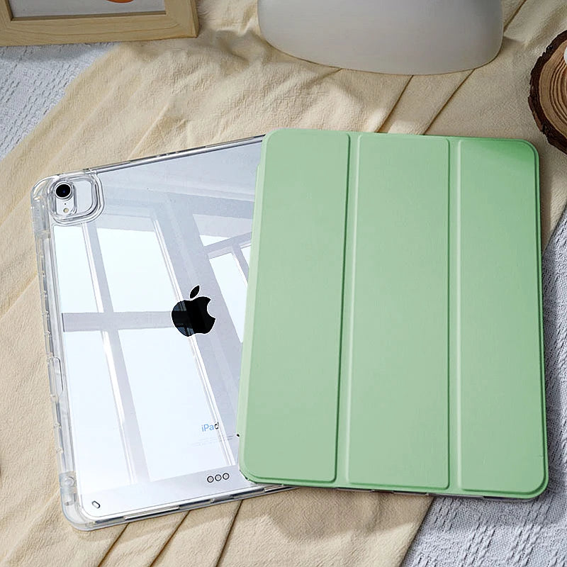 Universal iPad Case — Magnetic Detachable Cover & Shockproof Acrylic Shell with Stand for iPad Air 11, iPad Pro 11/12.9, iPad Mini, iPad 10.9/10.2