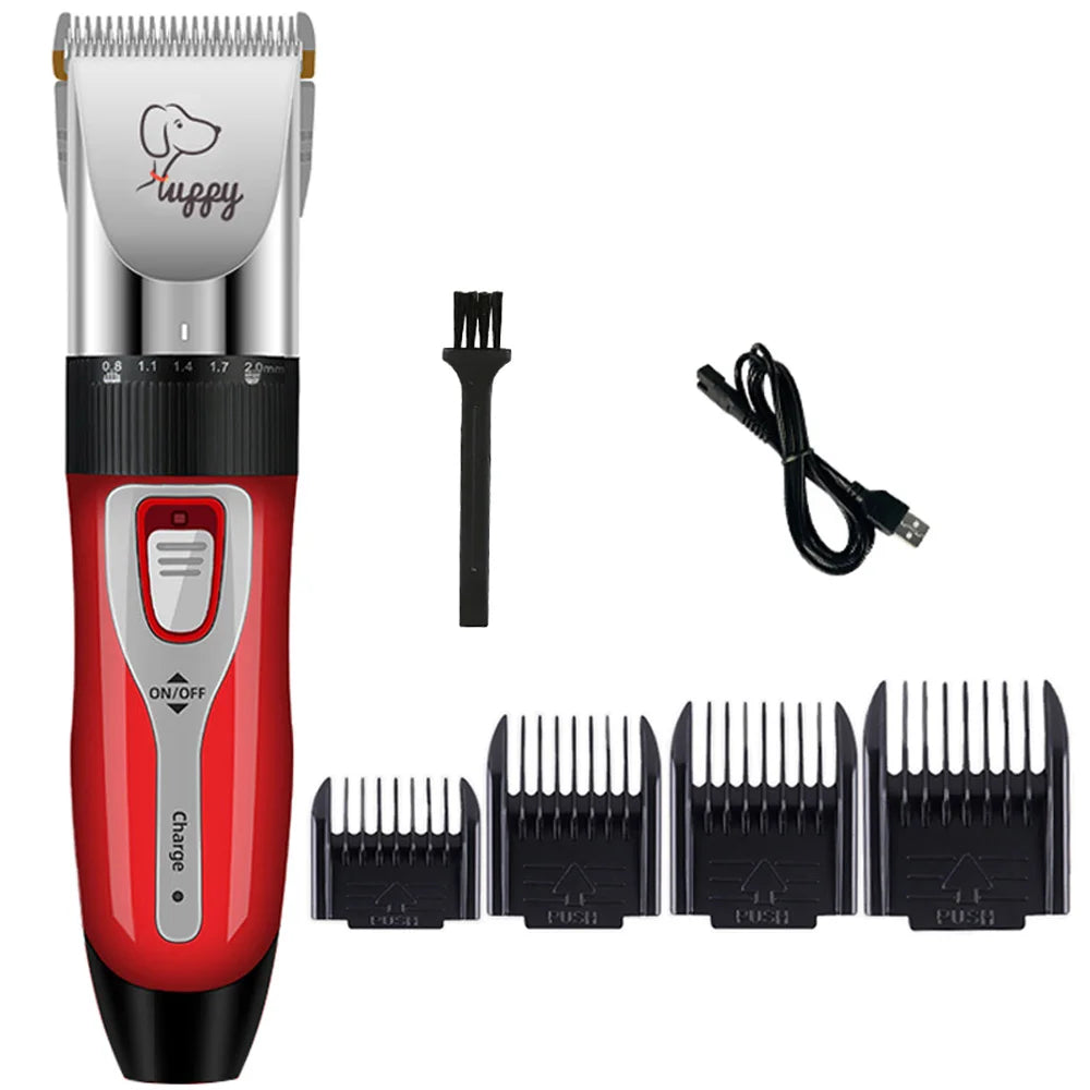 Cordless Pet Hair Clippers – Professional Rechargeable Trimmer Set for Dogs, Cats & Rabbits, Quiet Motor, 120-Min Runtime