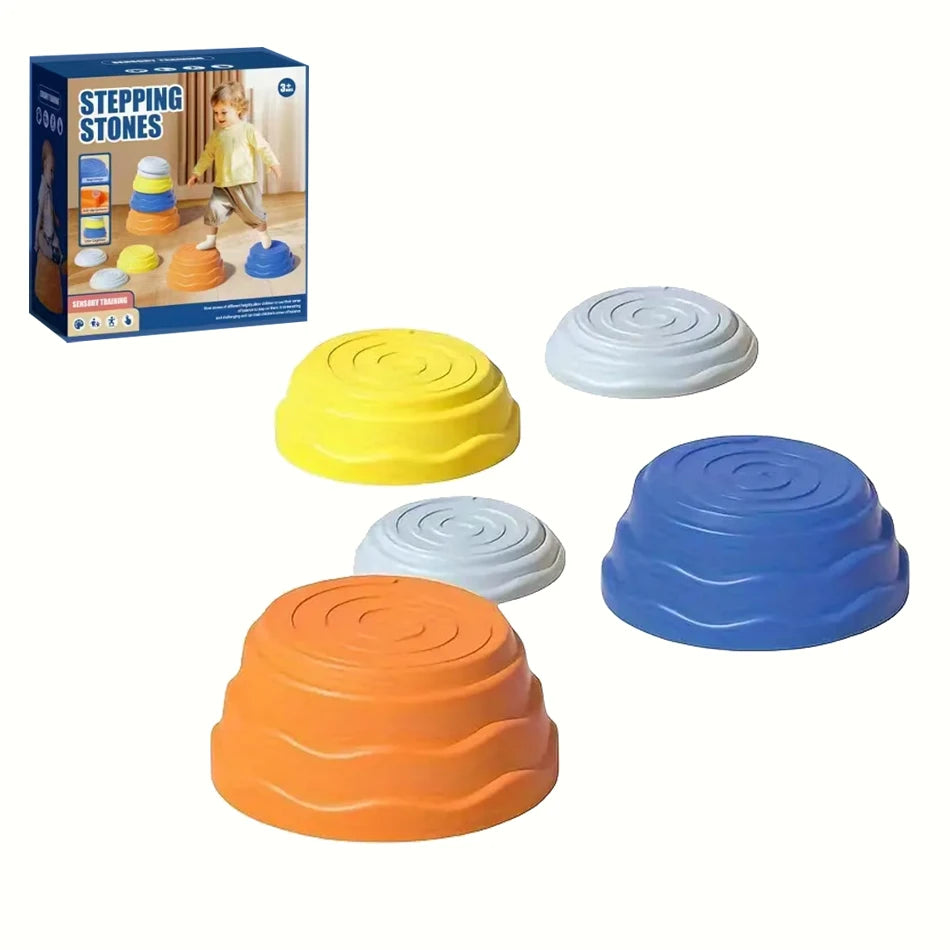 5-Pack Kids Balance Stepping Stones Playset – Montessori Sensory Steppers for Indoor & Outdoor Play