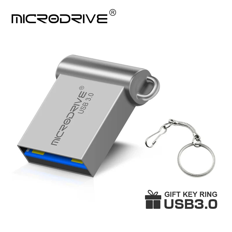USB 3.0 Metal Mini Flash Drive – High-Speed USB Stick, 16GB / 32GB / 64GB / 128GB