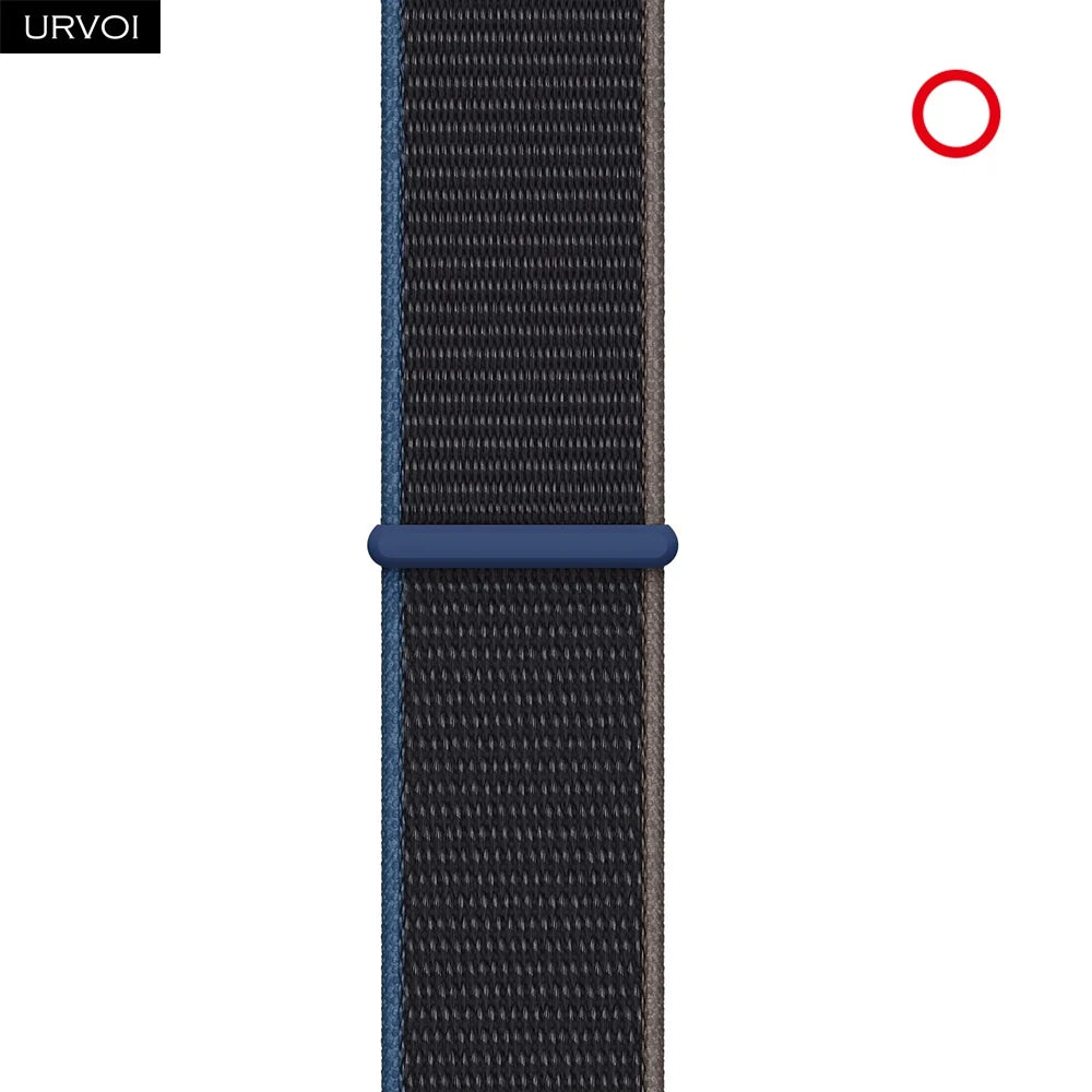 Nylon Sport Loop Band for Apple Watch — Breathable Hook & Loop Fastener — Fits 42/44/45/46/49mm