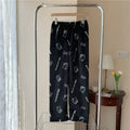Hello Kitty Flannel Pajama Pants – Kawaii Cartoon Velvet Lounge Pants for Girls & Women, Fall Winter Home