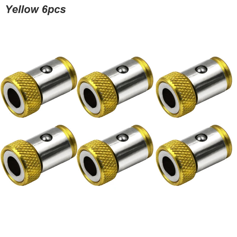 Magnetic Bit Holder Ring 1/4-Inch (6.35mm) Alloy Screwdriver Bit Magnetizer