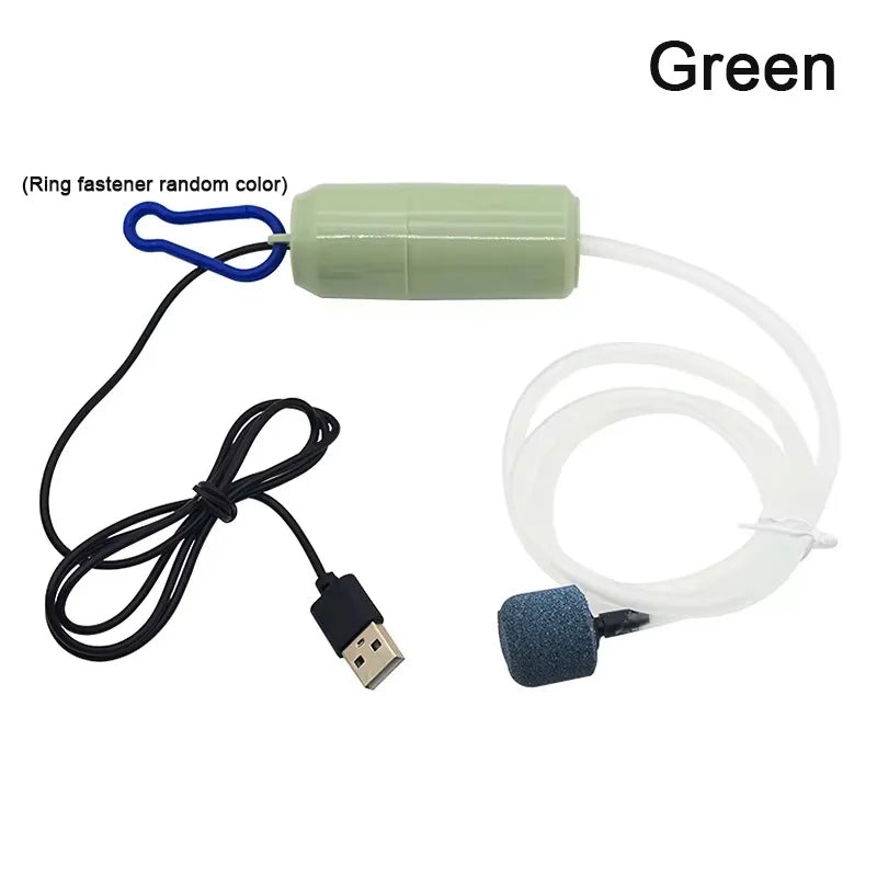 Portable USB Aquarium Air Pump 5V Mini Oxygenator Fish Tank Aerator