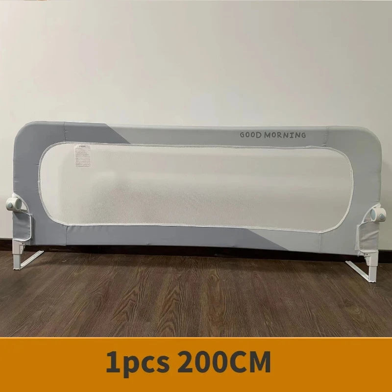 Foldable Baby Bed Rail Guard – Anti-Fall Safety Barrier for Infants & Kids, 150/180/200 x 70 cm (59/71/79 x 27.6 in)