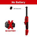 Extended Electric Ratchet Wrench 3/8" Drive 18V Brushless High Torque 80 N·m (0–85 ft·lb) Cordless