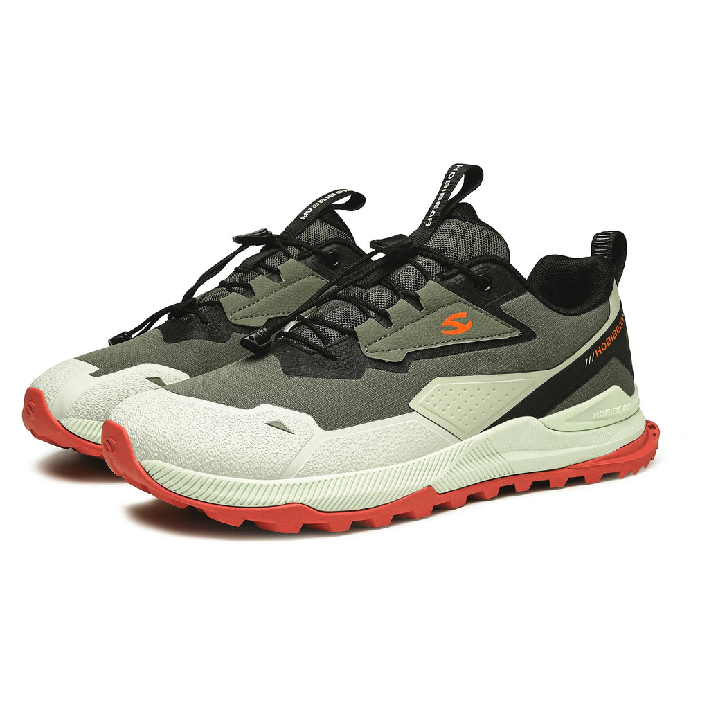 Elastic Band Hiking Shoes Slip-Resistant Walking Sneakers for Men & Women Comfortable Outdoor Running Travel