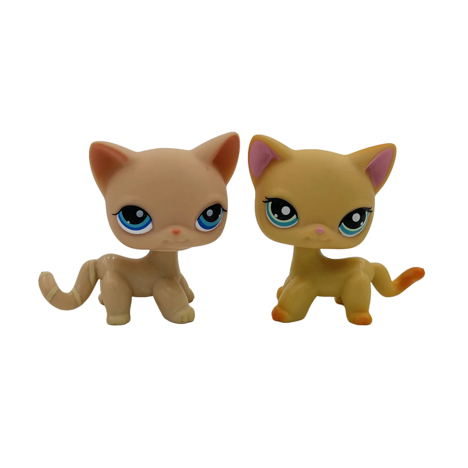 2-Pack Mini Pet Figurines — Cute Dog & Cat PVC Bobble Head Collectibles, 1.5–2 in (4.8–5.5 cm)