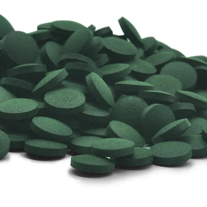 Spirulina Fish & Shrimp Food Tablets, Natural Algae Pellets — 50/100/300/500/1000 pcs Options