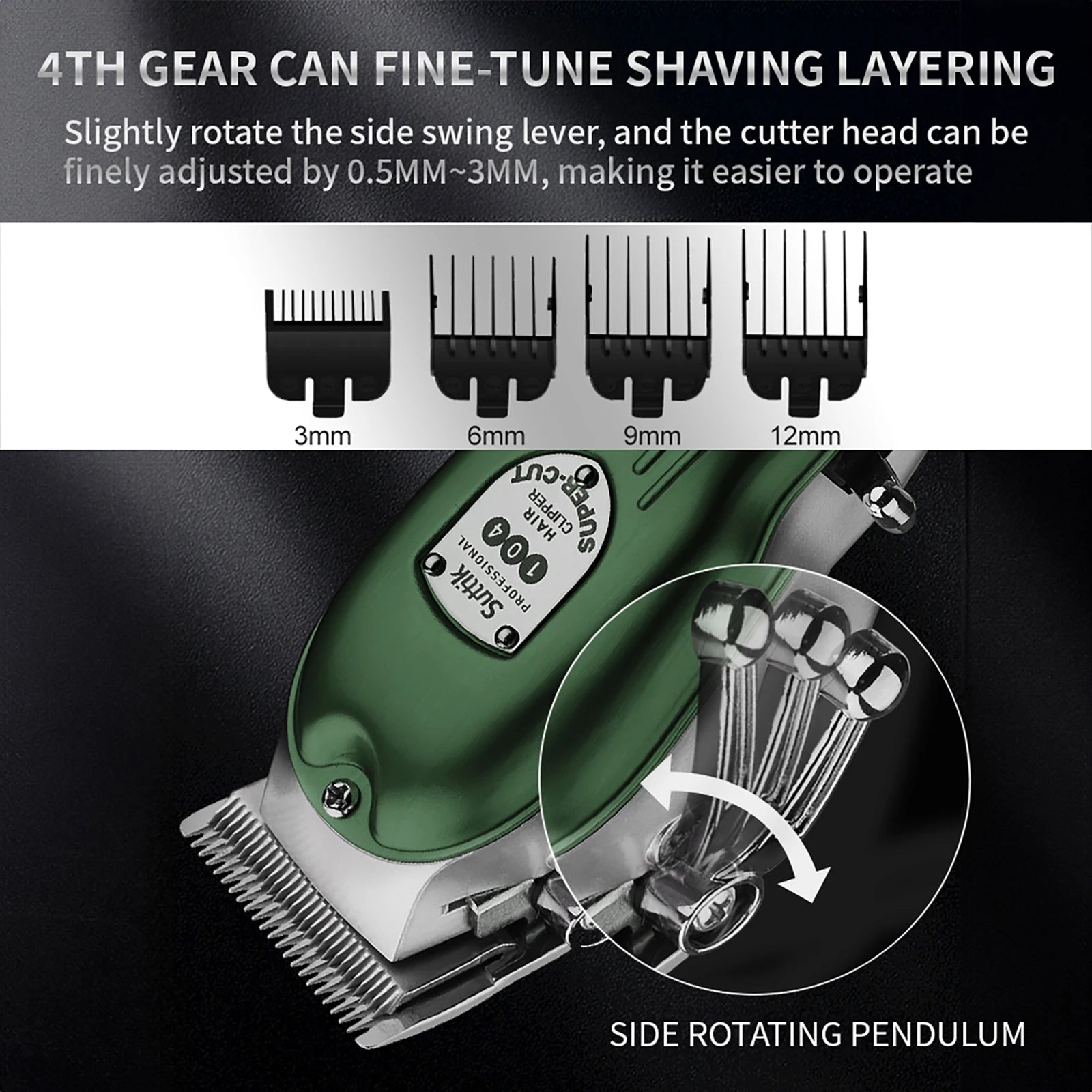 Professional Rechargeable Pet Hair Clipper - All-Metal Dog & Cat Grooming Trimmer, Quiet Cordless