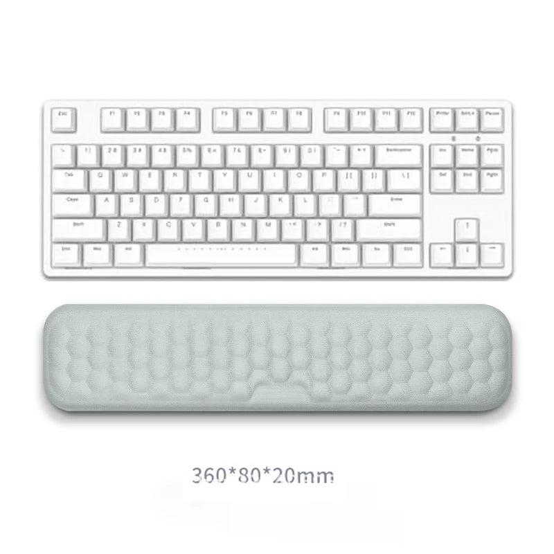2-Piece Memory Foam Wrist Rest Set — Ergonomic Keyboard & Mouse Support with Non-Slip Base for Laptop & Desktop
