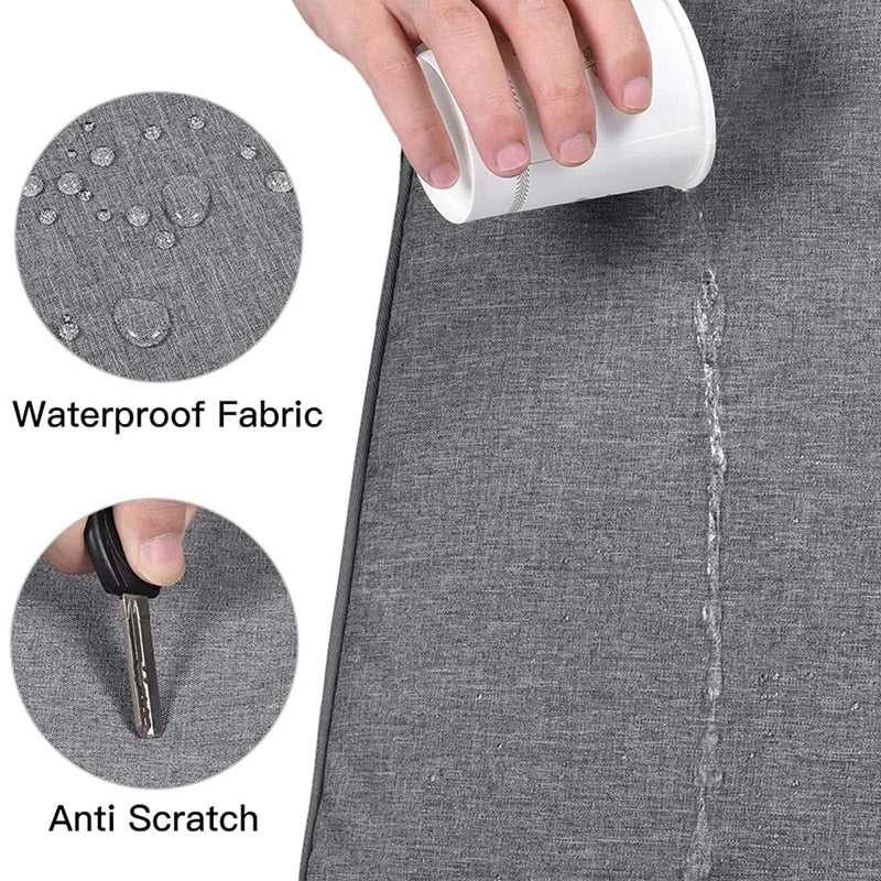 Waterproof Denim Laptop Sleeve – Shockproof Fleece Lining, Slim Carry Case for 11–15.6 in (28–40 cm) Laptops