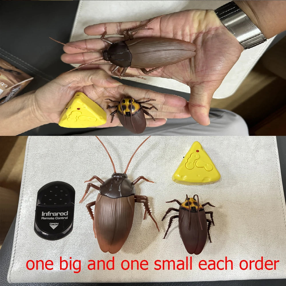 Realistic Remote Control Cockroach Prank Toy - RC Insect for Halloween, Parties & Gag Gifts