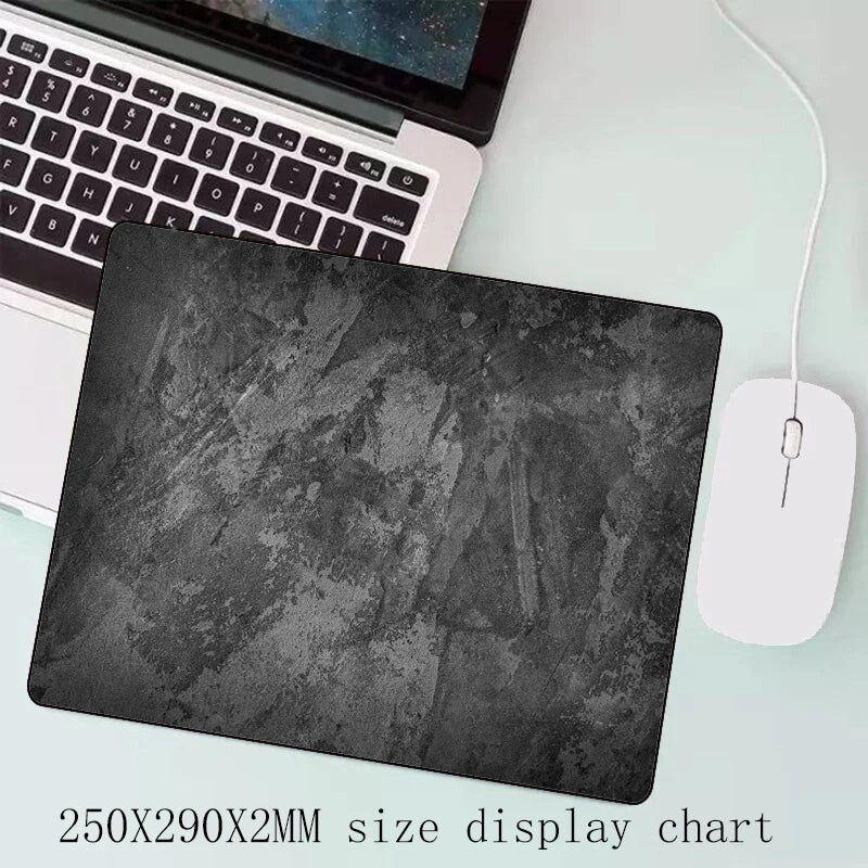 Gray Extended Mouse Pad – Stitched Edge XXL / Large Desk Mat, Non-Slip Rubber Gaming & Office Mousepad