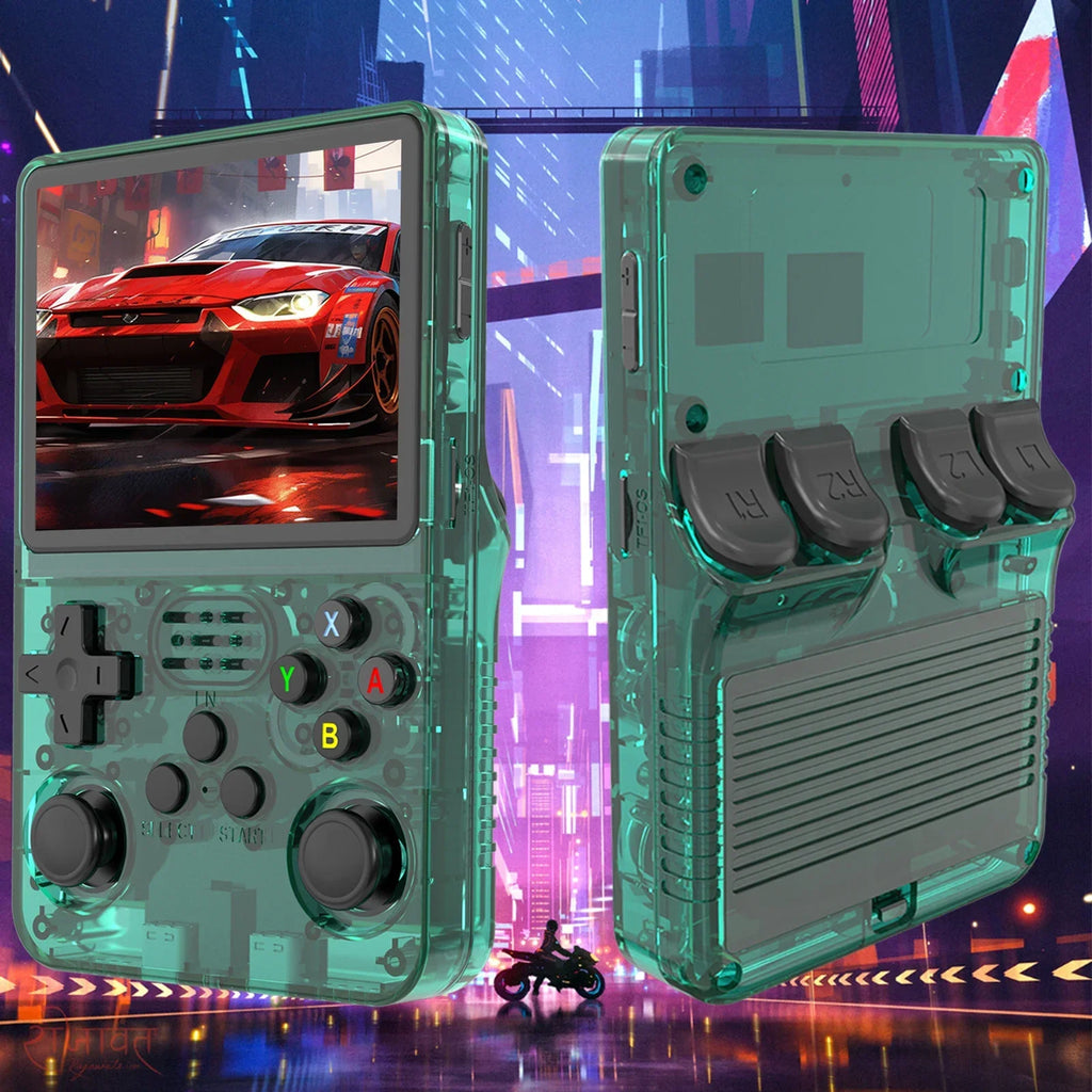 3.5-inch (8.9 cm) IPS Handheld Retro Game Console 640x480 — 64GB Storage, 16,000+ Classic Games, Portable Pocket Player
