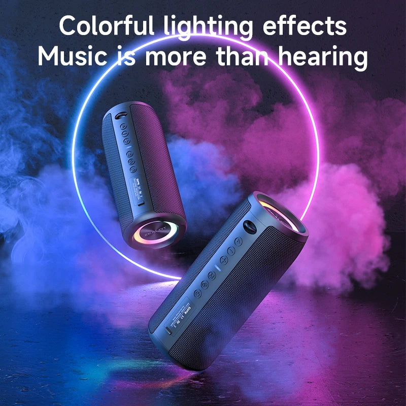 40W Portable Bluetooth Speaker – 3D Stereo Deep Bass, IPX5 Waterproof, TWS Wireless Boom Box