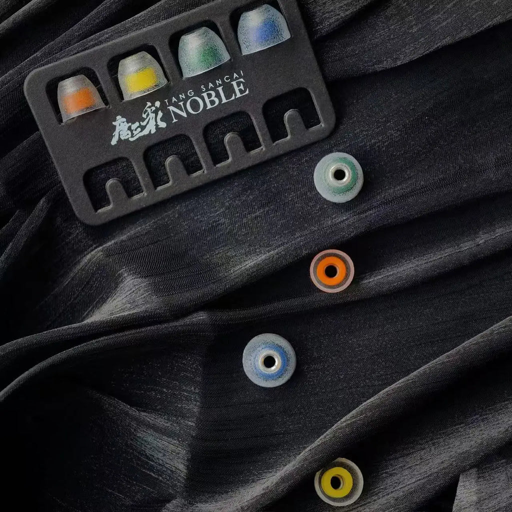 Liquid Silicone Hybrid Ear Tips with Venturi Stainless Steel Nozzle – Color-Coded XS/S/M/L