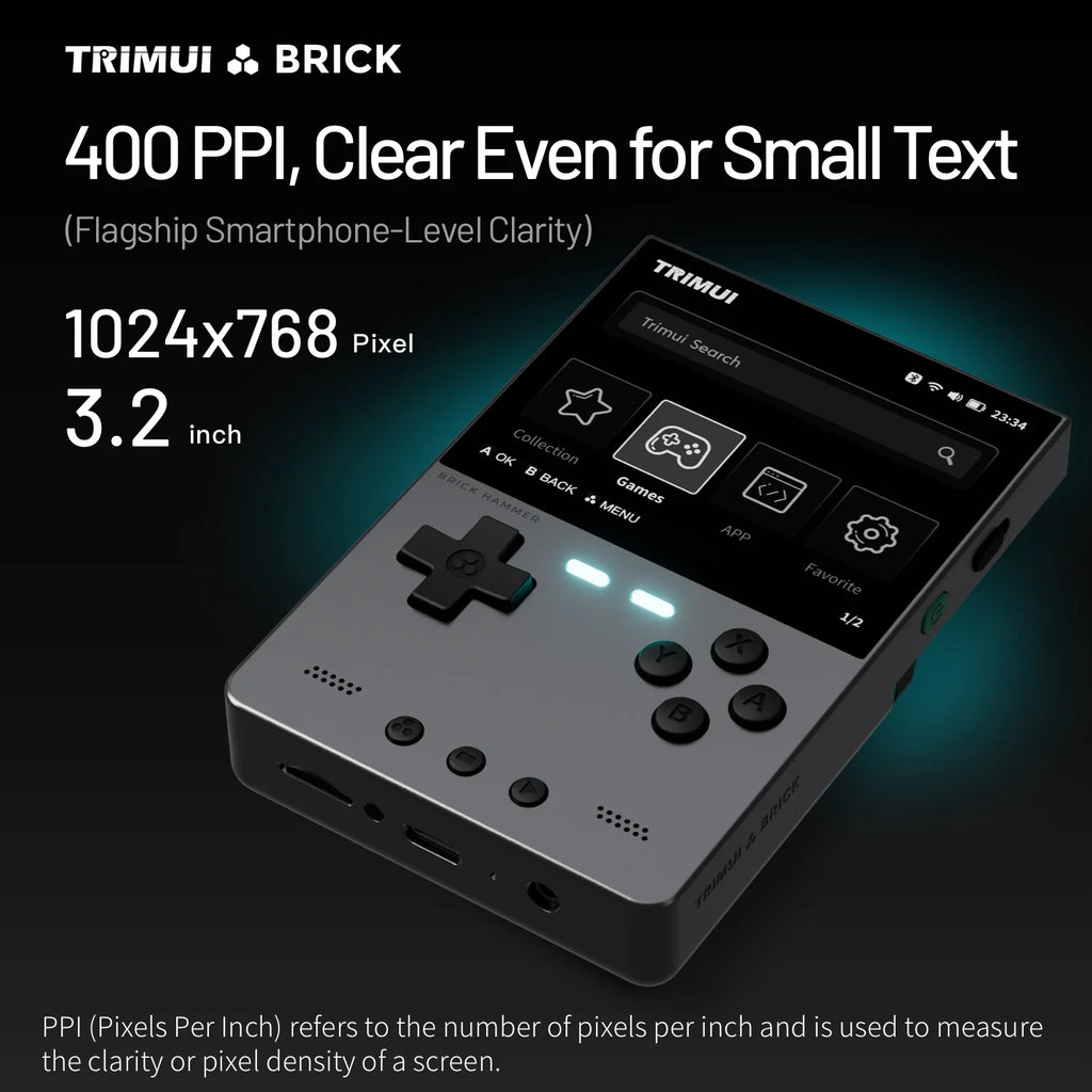 Portable Handheld Retro Gaming Console 3.2-inch (81 mm) IPS — 13,000+ Built-in Games, 8GB + TF up to 1TB, 3000mAh Battery, Linux