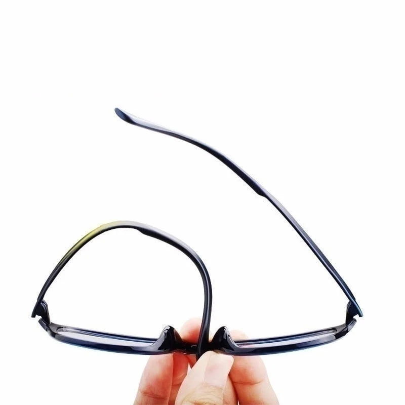 Anti-Blue Light Reading Glasses Unisex Presbyopic Anti-Fatigue Computer Eyewear Rectangle Frame, Magnification +0.0 to +4.0