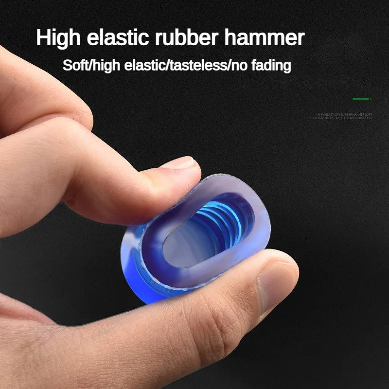 Double-Head Rubber Installation Hammer 25–45mm (1.0–1.8 in) – Replaceable Heads, Insulated Non-Slip Rubber Handle