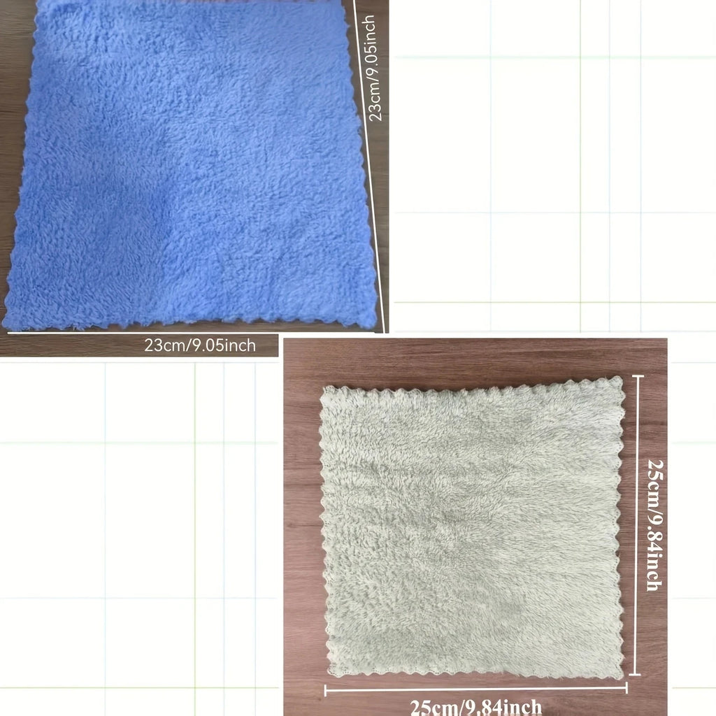 12-Pack Quick-Dry Soft Absorbent Face Towels, Cotton-Poly Handkerchiefs, Lightweight Multi-Use Bath & Daily Cloths