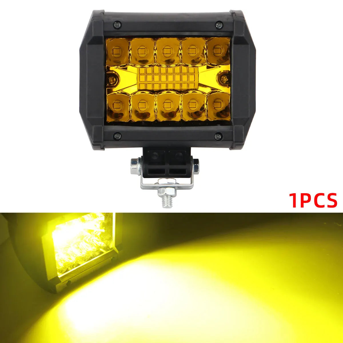 60W 12V LED Work Light 20-SMD Combo Beam Fog Spotlight IP67 for Truck UTV SUV ATV Boat Off-Road