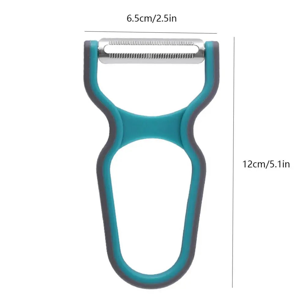 3-Pack Stainless Steel Multi-Function Vegetable Peeler Set – Potato Slicer & Grater, Mini Kitchen Tools, Assorted Colors