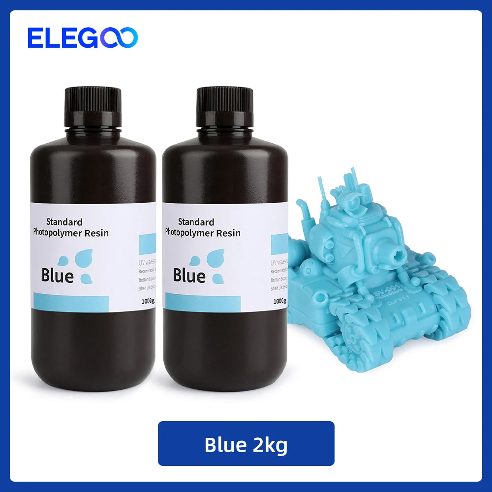 UV 3D Printing Resin 405nm, ABS-like, Water Washable, 8K Compatible for MSLA/DLP/LCD Printers