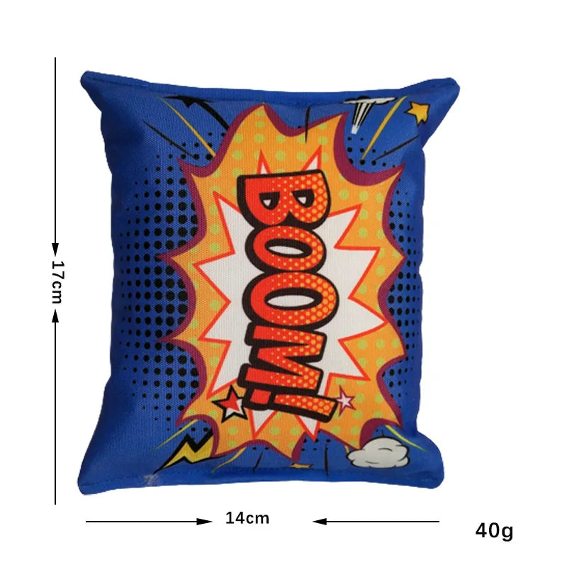 Plush Crisps Squeaky Dog Toy – Bite-Resistant Chew & Dental-Cleaning Toy for Puppies and Small to Medium Dogs