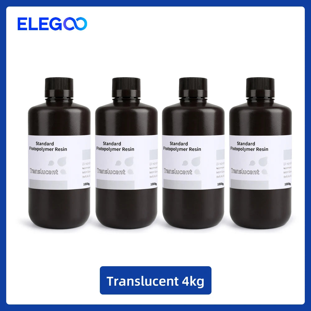 UV 3D Printing Resin 405nm, ABS-like, Water Washable, 8K Compatible for MSLA/DLP/LCD Printers