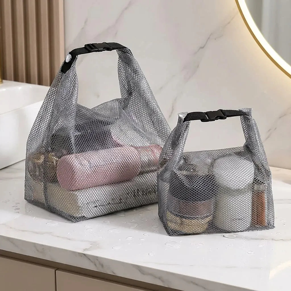 Clear Waterproof Travel Cosmetic Bag - Large Transparent Toiletry Pouch 27 x 24 x 17 cm (10.6 x 9.4 x 6.7 in)