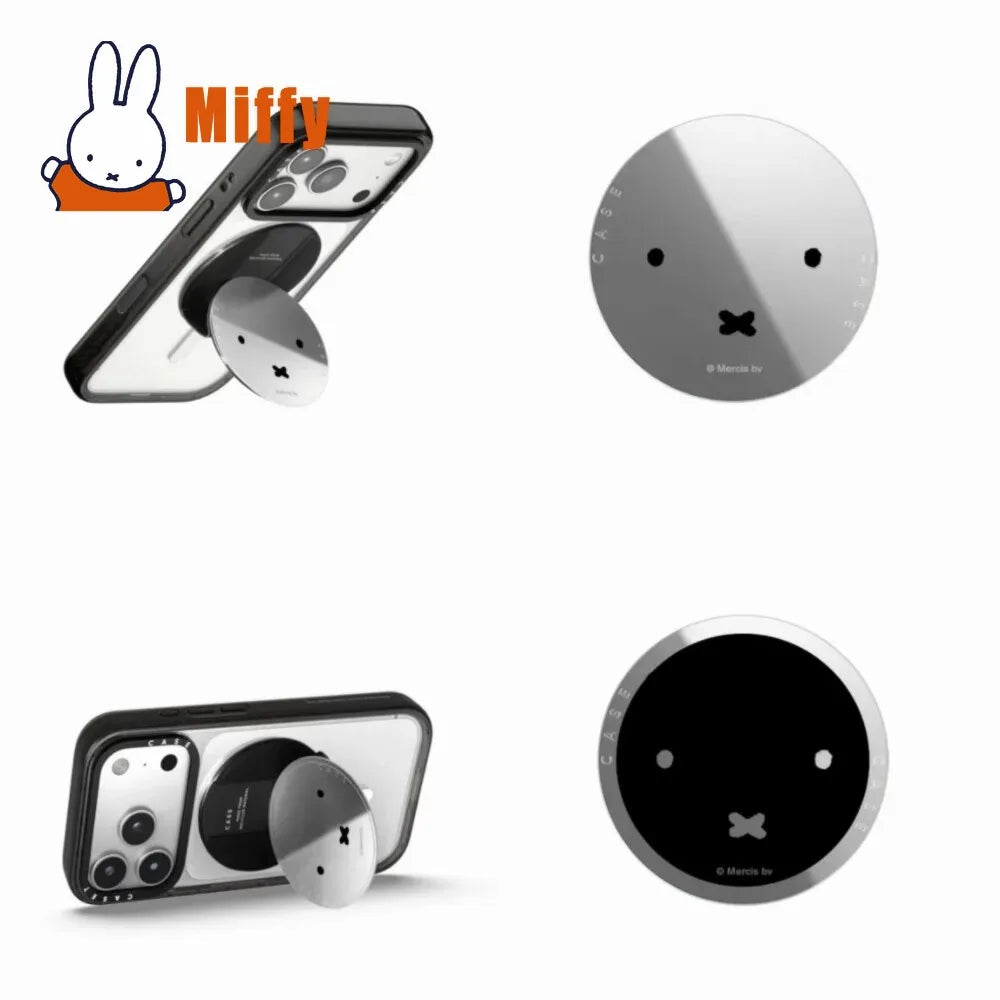 Kawaii Magnetic Phone Stand with Foldable Mirror