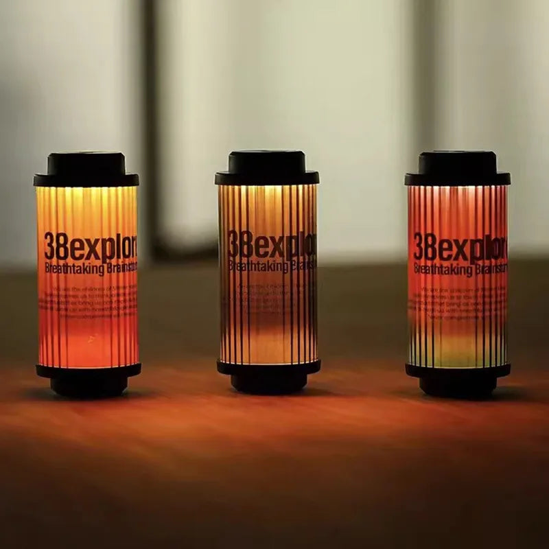 Mini Rechargeable LED Camping Lantern – 3-Mode Portable Outdoor Tent Light with Magnetic Base & USB-C