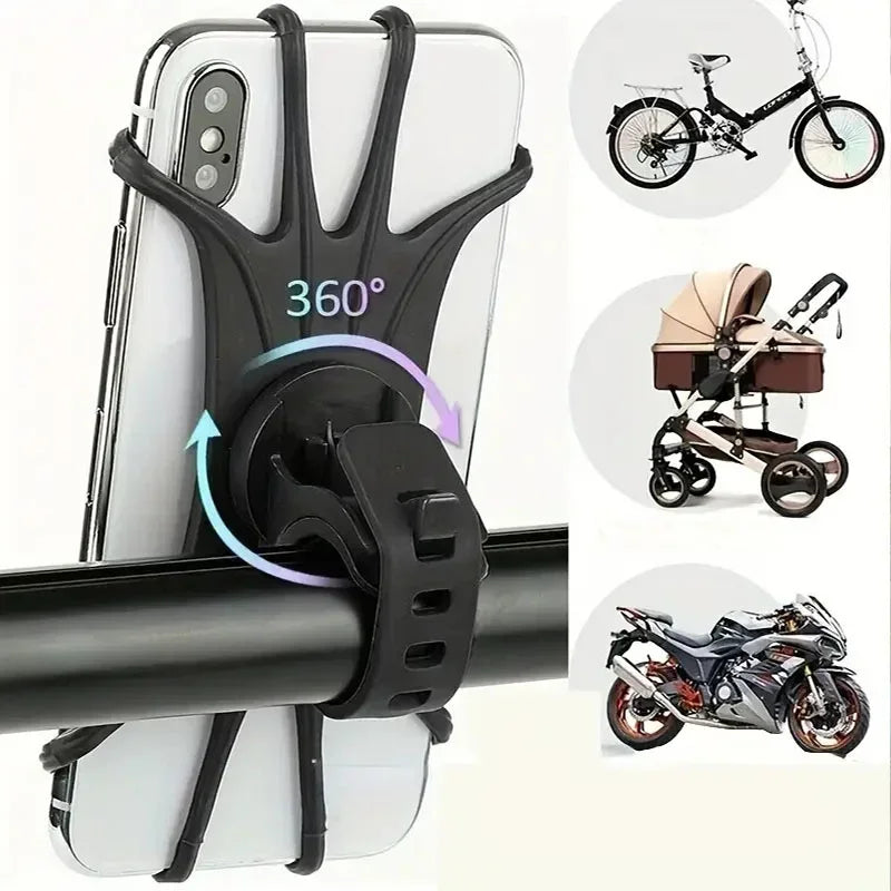 Universal Bike & Motorcycle Phone Holder Bicycle Handlebar Mount for iPhone Samsung Xiaomi