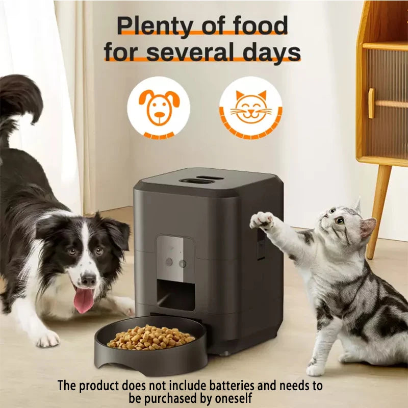 2L (2000g) Automatic Pet Feeder — Smart Programmable Food Dispenser for Cats & Dogs with Portion Control & Voice Recording