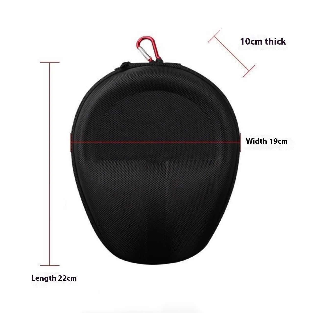 Protective Carrying Case for Over-Ear Headphones — Shockproof, Drop & Pressure Resistant Portable Pouch