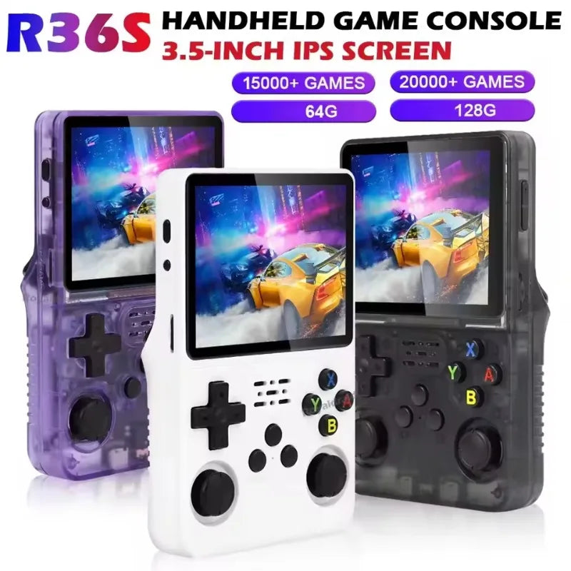 Open-Source Retro Handheld Game Console 3.5-Inch (8.9 cm) IPS Screen Linux 64GB Portable Pocket Player