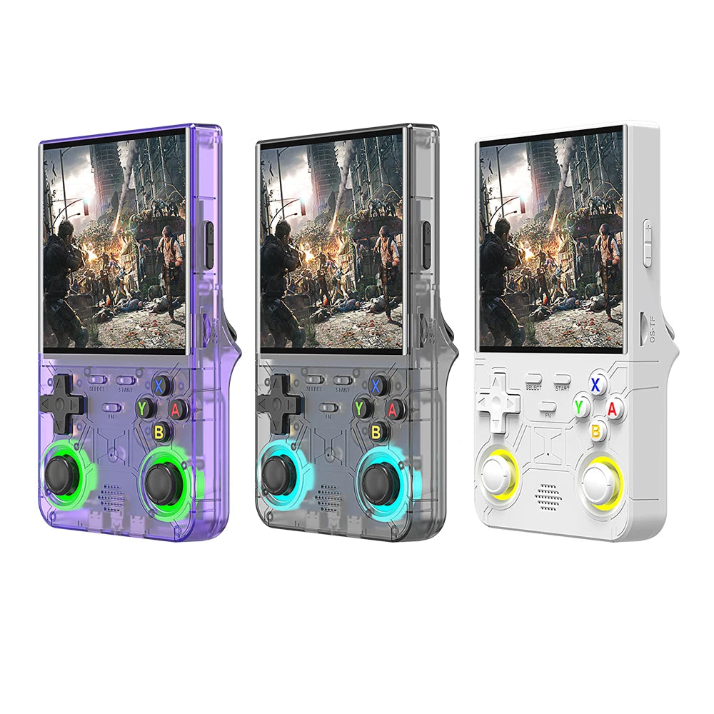 Portable Handheld Game Console 4.0-inch (10.16 cm) IPS 720×720, 3500mAh, WiFi, RGB Lighting, Dual Joysticks, 20,000 Games, External Controller Support