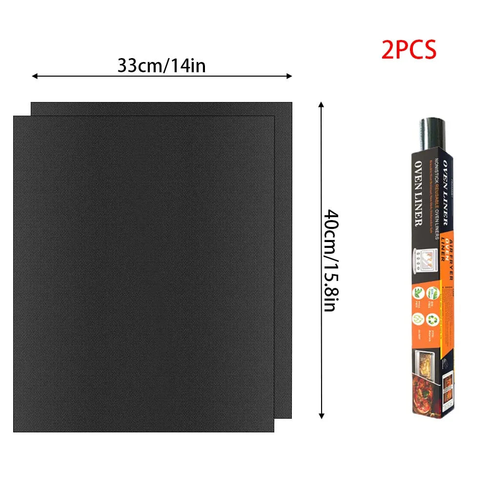 Reusable Non-Stick PTFE Grill & Oven Liner Mat — Heat-Resistant Baking & BBQ Mat