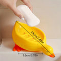 Duck Self-Draining Soap Dish with Tray, Bathroom Sink Countertop Organizer & Novelty Gift