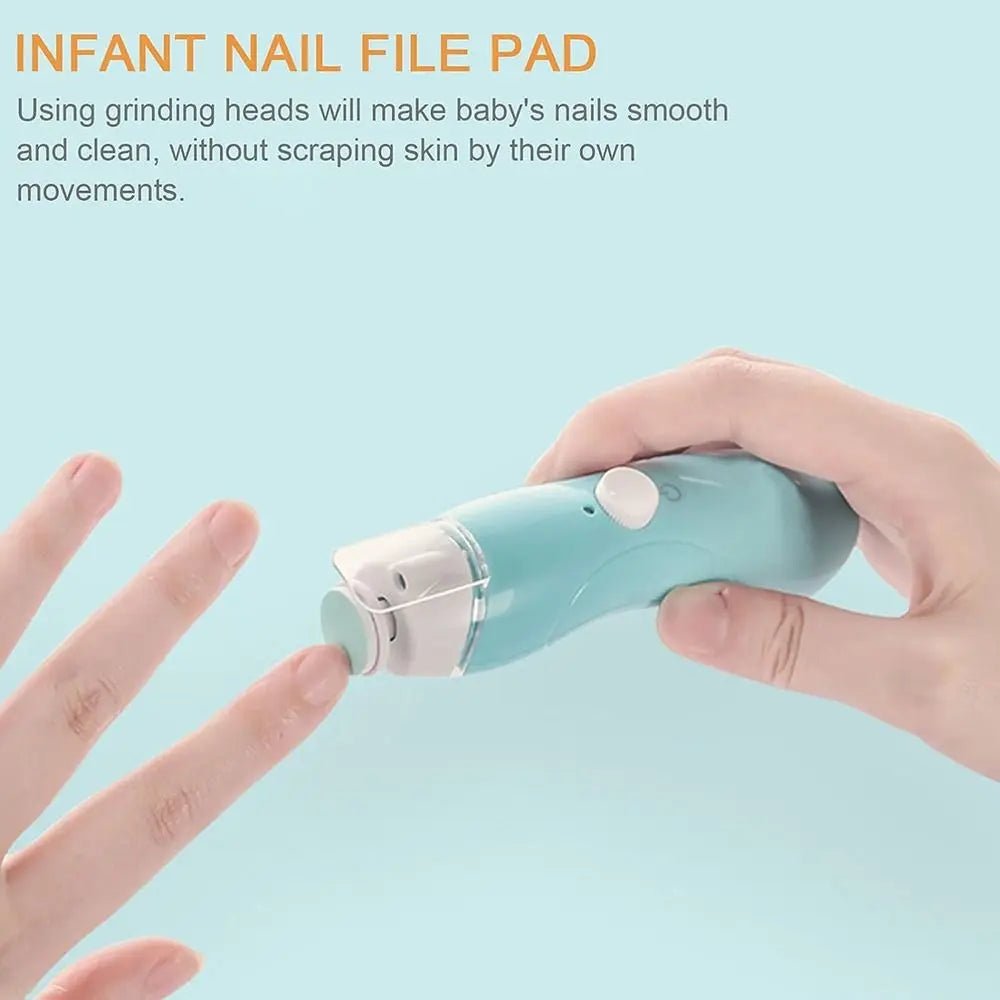 20-Pack Baby Nail File Replacement Pads for Electric Nail Trimmers, Grinding Heads for Newborns Infants Toddlers
